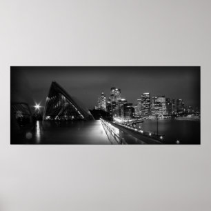 Sydney Opera House bij nacht Poster