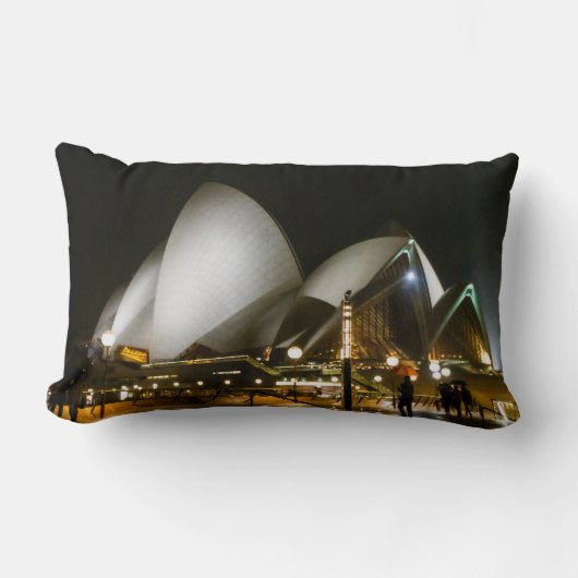 Sydney Opera House bij Night Pillow Kussen (Voorkant)
