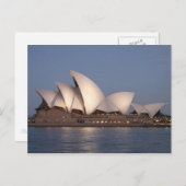 Sydney opera house bij schemering briefkaart (Voorkant / Achterkant)