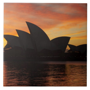 Sydney Opera House bij zonsopgang, Sydney, Nieuw-Z Tegeltje