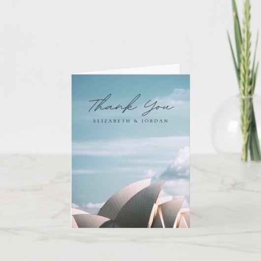 Sydney Opera House Blanco Dankkaart Bedankkaart (Voorkant)