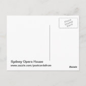 Sydney Opera House Briefkaart (Achterkant)