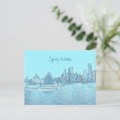 Sydney Opera House briefkaart (Staand voorkant)