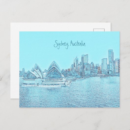 Sydney Opera House briefkaart (Voorkant / Achterkant)