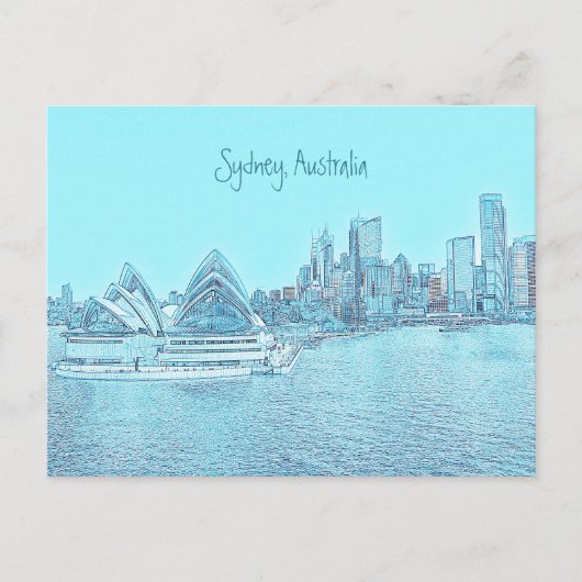 Sydney Opera House briefkaart (Voorkant)