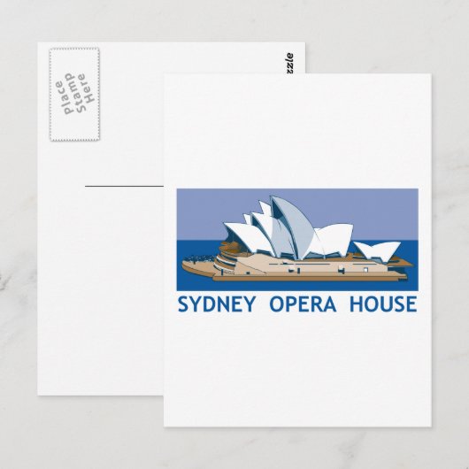 Sydney Opera House Briefkaart (Voorkant / Achterkant)