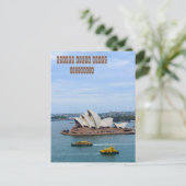 Sydney Opera House Briefkaart (Staand voorkant)