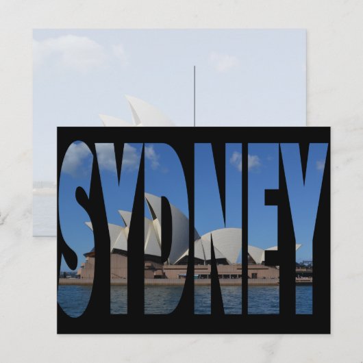 Sydney opera house briefkaart (Voorkant / Achterkant)