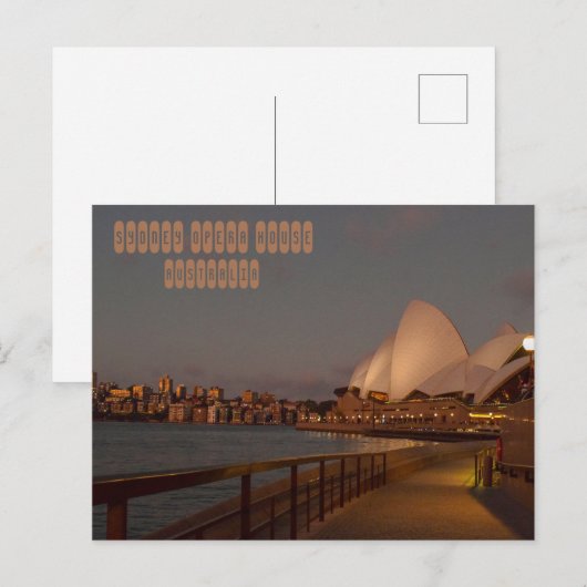 Sydney Opera House Briefkaart (Voorkant / Achterkant)