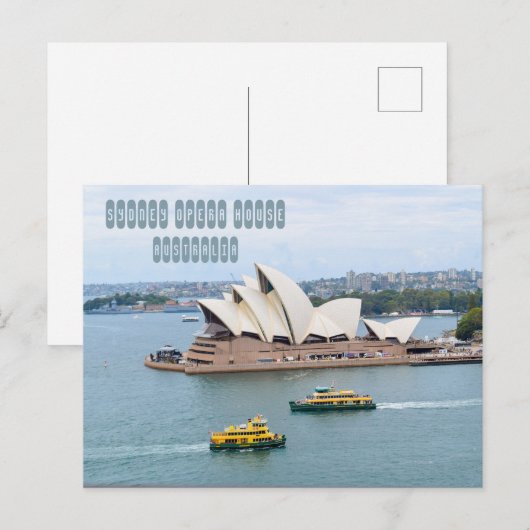 Sydney Opera House Briefkaart (Voorkant / Achterkant)
