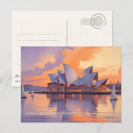 Sydney Opera House Briefkaart (Voorkant / Achterkant)