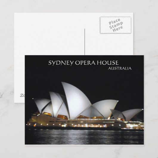 Sydney Opera House Briefkaart (Voorkant / Achterkant)