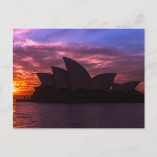 Sydney Opera House Bruidsfeest Borrelspel Postkaar Briefkaart (Voorkant)
