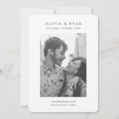 Sydney Opera House Bruiloft Save the Date Kaart (Achterkant)