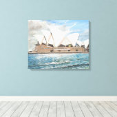 Sydney Opera House Canvas Afdruk (Insitu (Houten vloer))