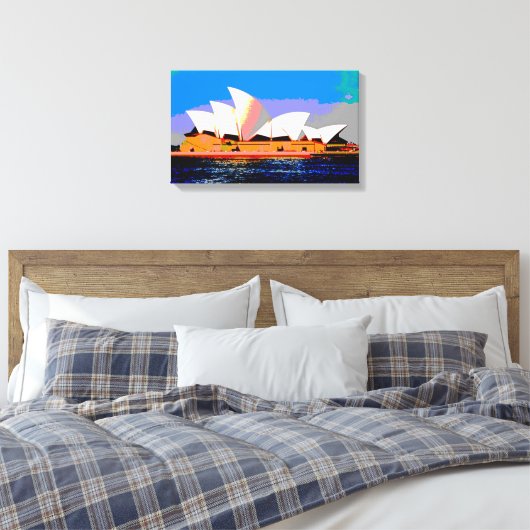 Sydney Opera House Canvas Afdruk (Insitu (Slaapkamer))