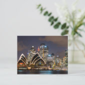 Sydney Opera house & cityscape at night, Australië Briefkaart (Staand voorkant)