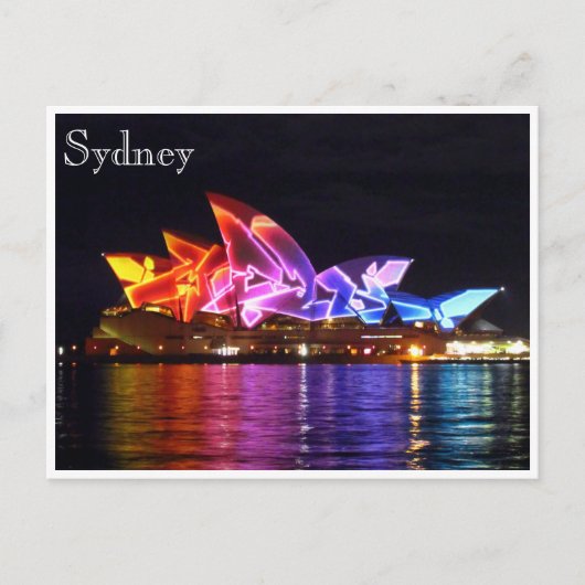 sydney opera house elektrisch briefkaart (Voorkant)