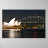 Sydney Opera house en Harbour bridge Poster (Voorkant)