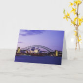 Sydney Opera House en Harbour, New South 2 Kaart (Gele Bloem)