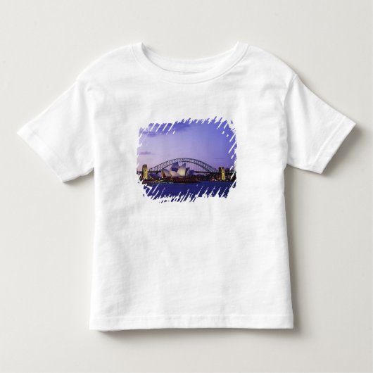 Sydney Opera House en Harbour, New South 2 Kinder Shirts (Voorkant)