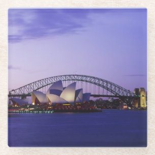 Sydney Opera House en haven, Nieuw Zuid 2 Glazen Onderzetter