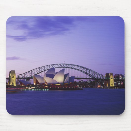 Sydney Opera House en haven, Nieuw Zuid 2 Muismat (Voorkant)