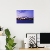 Sydney Opera House en haven, Nieuw Zuid 2 Poster (Thuiskantoor)