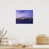 Sydney Opera House en haven, Nieuw Zuid 2 Poster (Keuken)