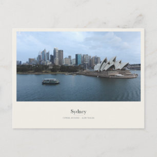 Sydney Opera House en haven skyline Briefkaart