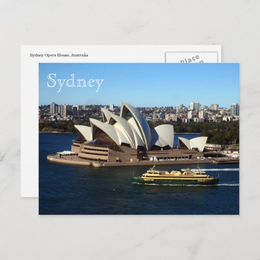 sydney opera house ferry briefkaart (Voorkant / Achterkant)