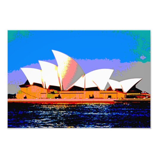 Sydney Opera House Foto Afdruk (Voorkant)