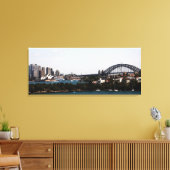 Sydney" Opera House & Harbor Bridge Canvas (Insitu (Woonkamer))