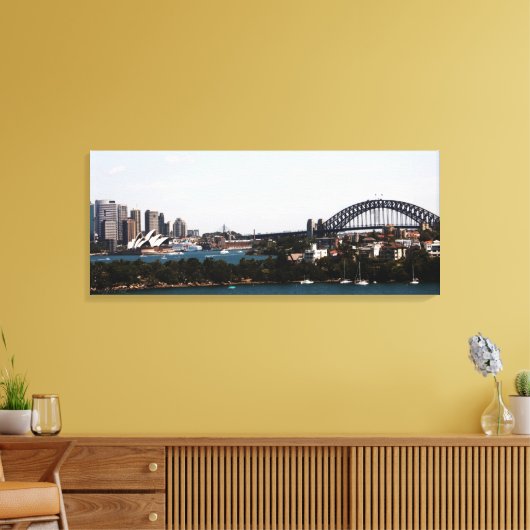 Sydney" Opera House & Harbor Bridge Canvas