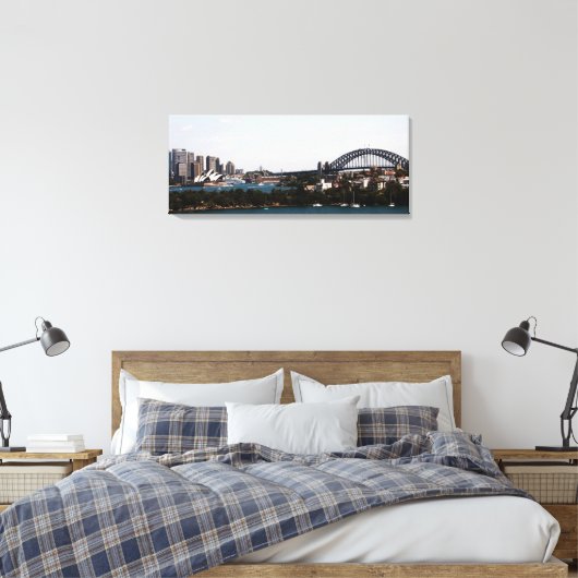 Sydney" Opera House & Harbor Bridge Canvas (Insitu (Slaapkamer))