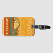 Sydney Opera House & Harbour Bridge Retro Bagagelabel (Voorkant (horizontaal))