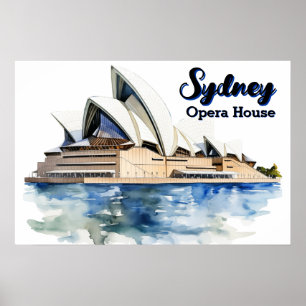 Sydney Opera House: Iconische elegantie aan de hav Poster