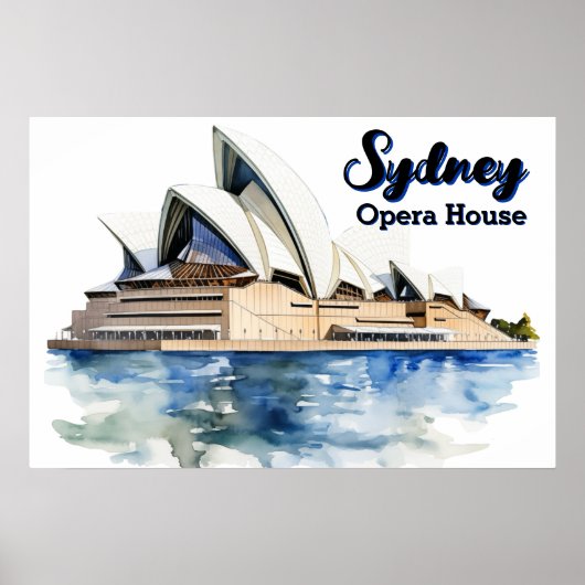Sydney Opera House: Iconische elegantie aan de hav Poster (Voorkant)