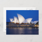 Sydney Opera House in Night, Sydney, New South Briefkaart (Voorkant / Achterkant)