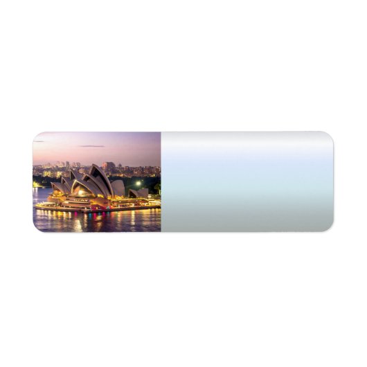 Sydney Opera House in the Evening Etiket (Voorkant)