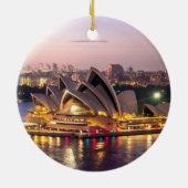 Sydney Opera House in the Evening Keramisch Ornament (Achterkant)