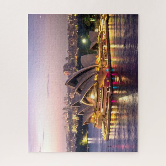 Sydney Opera House in the Evening Legpuzzel (Verticaal)