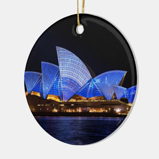 Sydney Opera House Keramisch Ornament (Links)