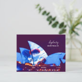 Sydney Opera House kleurful Australia Briefkaart (Staand voorkant)
