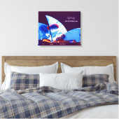 Sydney Opera House kleurful Australia Canvas Afdruk (Insitu (Slaapkamer))