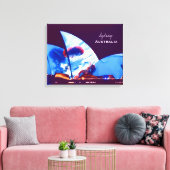 Sydney Opera House kleurful Australia Canvas Afdruk (Insitu (Woonkamer))