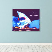 Sydney Opera House kleurful Australia Canvas Afdruk (Insitu (Houten vloer))