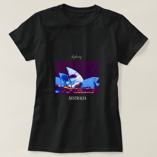 Sydney Opera House kleurful Australia T-shirt (Design voorkant)