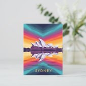 Sydney Opera House – Levendige Waterfrontreflectie Briefkaart (Staand voorkant)