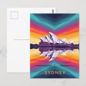 Sydney Opera House – Levendige Waterfrontreflectie Briefkaart (Voorkant / Achterkant)